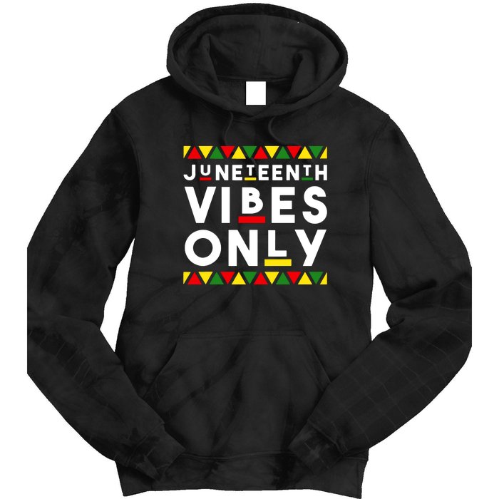 Awesome Independence Juneteenth Vibes Only Juneteenth 1865 Tie Dye Hoodie