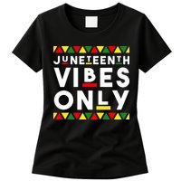 Awesome Independence Juneteenth Vibes Only Juneteenth 1865 Womens T-Shirt