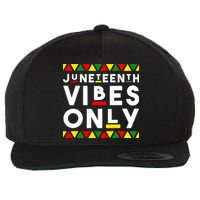 Awesome Independence Juneteenth Vibes Only Juneteenth 1865 Wool Snapback Cap