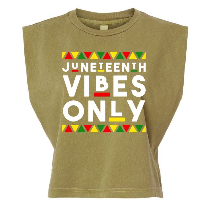 Awesome Independence Juneteenth Vibes Only Juneteenth 1865 Garment-Dyed Women's Muscle Tee