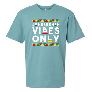 Awesome Independence Juneteenth Vibes Only Juneteenth 1865 Sueded Cloud Jersey T-Shirt