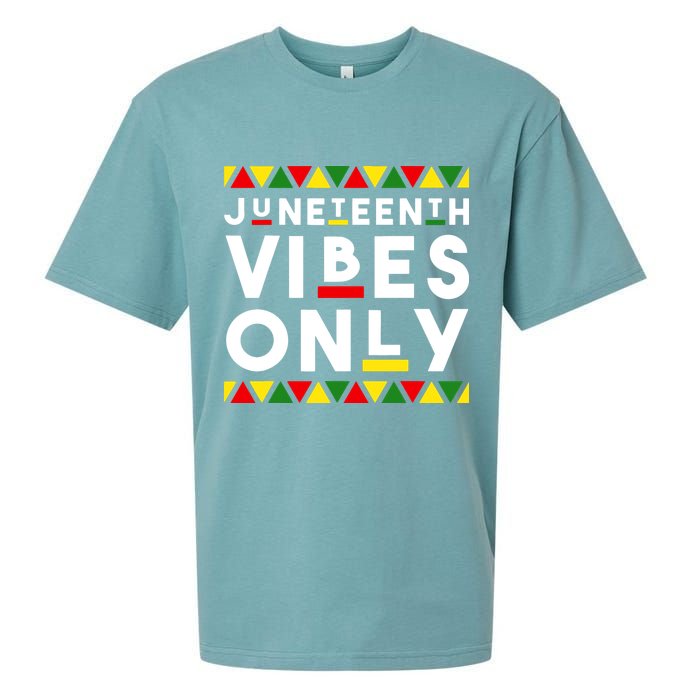 Awesome Independence Juneteenth Vibes Only Juneteenth 1865 Sueded Cloud Jersey T-Shirt