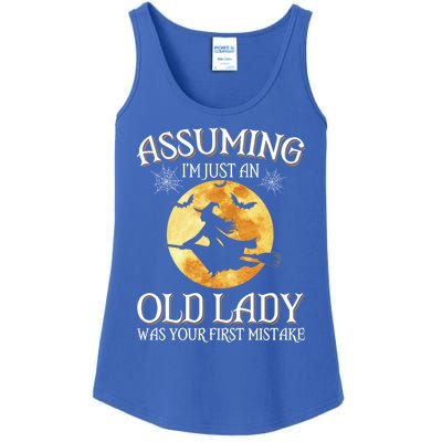 Assuming Im Just An Old Lady Was Your First Mistake Funny Great Gift Ladies Essential Tank