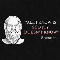 All I Know Is Scotty Doesn’T Know Socrates Ladies PosiCharge Tri-Blend Wicking Tank