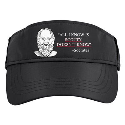 All I Know Is Scotty Doesn’T Know Socrates Adult Drive Performance Visor