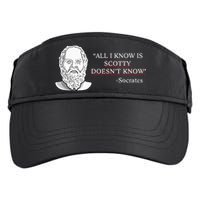 All I Know Is Scotty Doesn’T Know Socrates Adult Drive Performance Visor