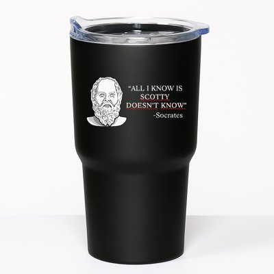 All I Know Is Scotty Doesn’T Know Socrates Tumbler