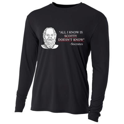 All I Know Is Scotty Doesn’T Know Socrates Cooling Performance Long Sleeve Crew
