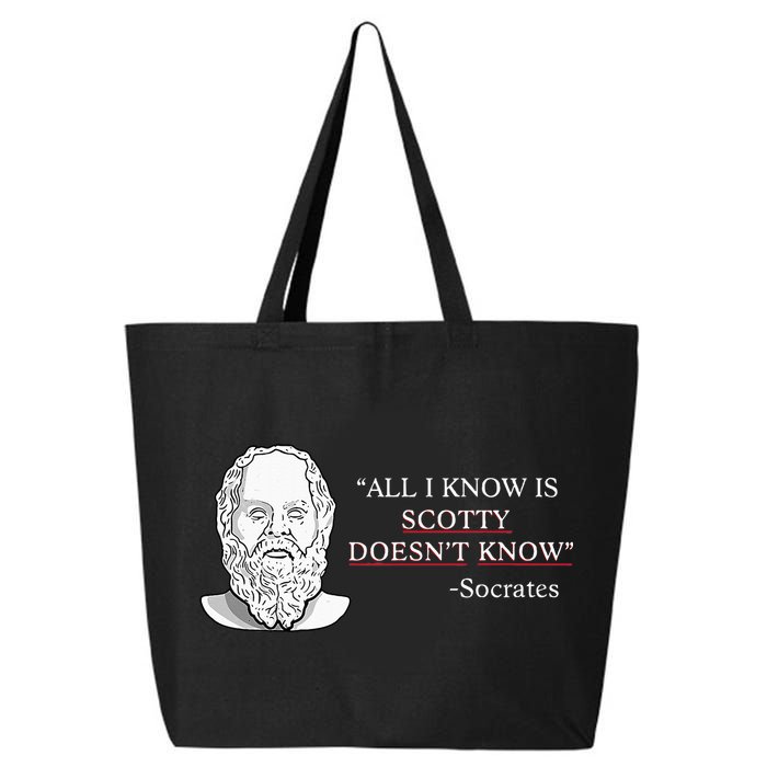All I Know Is Scotty Doesn’T Know Socrates 25L Jumbo Tote