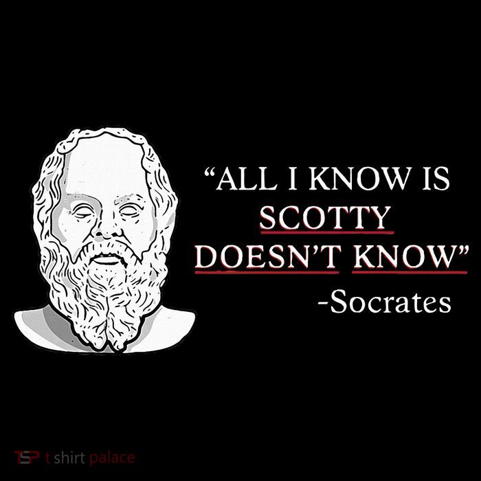 All I Know Is Scotty Doesn’T Know Socrates Baby Bodysuit
