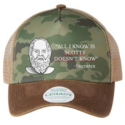 All I Know Is Scotty Doesn’T Know Socrates Legacy Tie Dye Trucker Hat