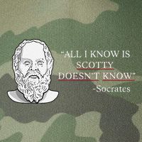 All I Know Is Scotty Doesn’T Know Socrates Legacy Tie Dye Trucker Hat