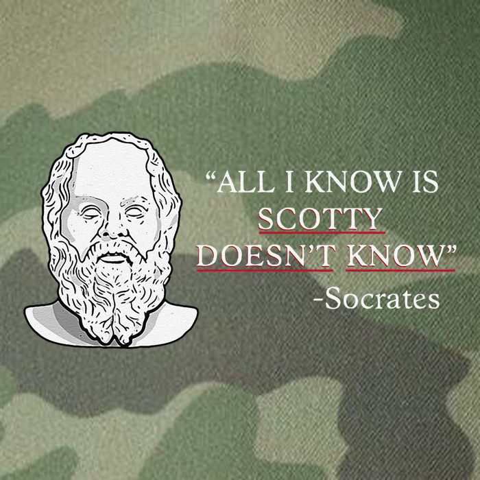 All I Know Is Scotty Doesn’T Know Socrates Legacy Tie Dye Trucker Hat
