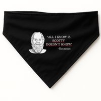 All I Know Is Scotty Doesn’T Know Socrates USA-Made Doggie Bandana