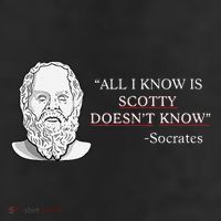 All I Know Is Scotty Doesn’T Know Socrates Adult Drive Performance Visor
