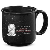All I Know Is Scotty Doesn’T Know Socrates 15oz Campfire Ceramic Mug