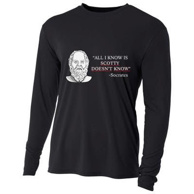 All I Know Is Scotty Doesn’T Know Socrates Cooling Performance Long Sleeve Crew