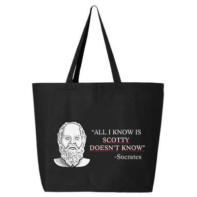 All I Know Is Scotty Doesn’T Know Socrates 25L Jumbo Tote