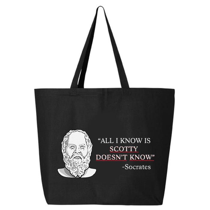 All I Know Is Scotty Doesn’T Know Socrates 25L Jumbo Tote