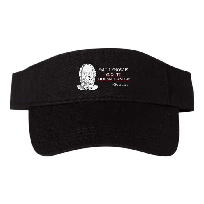 All I Know Is Scotty Doesn’T Know Socrates Visor