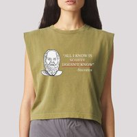 All I Know Is Scotty Doesn’T Know Socrates Garment-Dyed Women's Muscle Tee