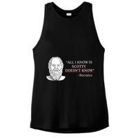 All I Know Is Scotty Doesn’T Know Socrates Ladies PosiCharge Tri-Blend Wicking Tank