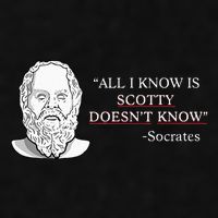 All I Know Is Scotty Doesn’T Know Socrates Ladies PosiCharge Tri-Blend Wicking Tank