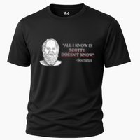 All I Know Is Scotty Doesn’T Know Socrates Cooling Performance Crew T-Shirt