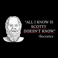All I Know Is Scotty Doesn’T Know Socrates Cooling Performance Crew T-Shirt