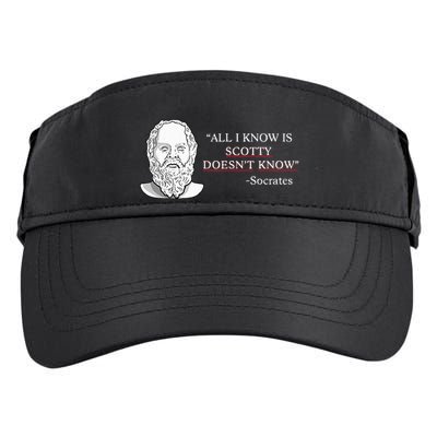 All I Know Is Scotty Doesn’T Know Socrates Adult Drive Performance Visor