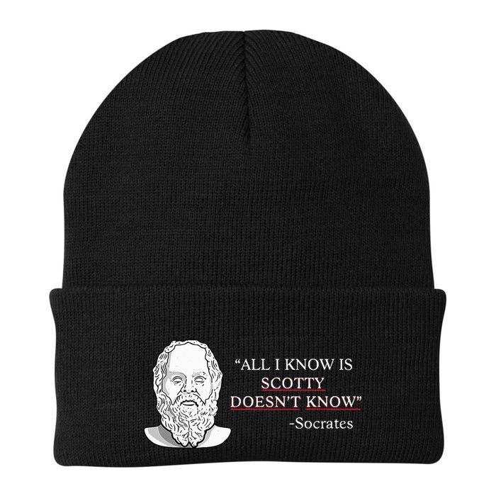 All I Know Is Scotty Doesn’T Know Socrates Beanie
