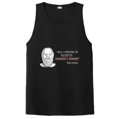 All I Know Is Scotty Doesn’T Know Socrates PosiCharge Competitor Tank