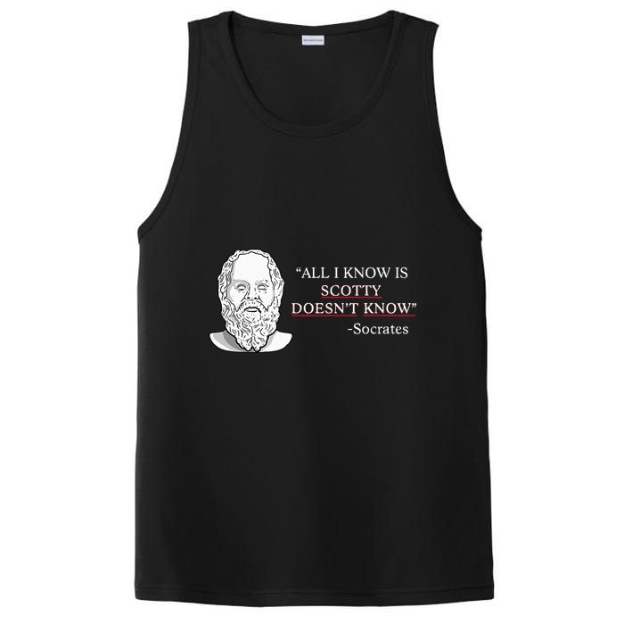 All I Know Is Scotty Doesn’T Know Socrates PosiCharge Competitor Tank