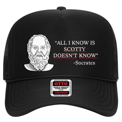 All I Know Is Scotty Doesn’T Know Socrates Trucker Hat