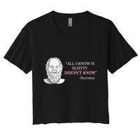 All I Know Is Scotty Doesn’T Know Socrates Crop Top