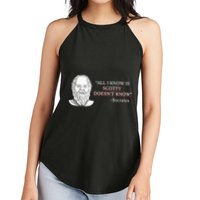 All I Know Is Scotty Doesn’T Know Socrates Women's Perfect Tri Rocker Tank