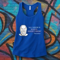 All I Know Is Scotty Doesn’T Know Socrates Womens Tank Top