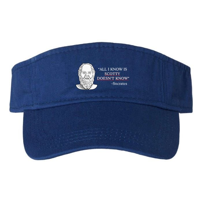 All I Know Is Scotty Doesn’T Know Socrates Visor