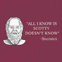 All I Know Is Scotty Doesn’T Know Socrates 16oz Travel Tumbler