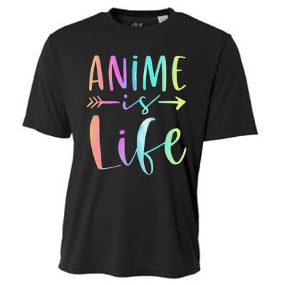 Anime is Life   Manga Anime Lover Gifts Anime Merch  Cooling Performance Crew T-Shirt