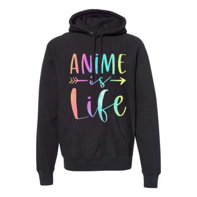 Anime is Life   Manga Anime Lover Gifts Anime Merch  Premium Hoodie