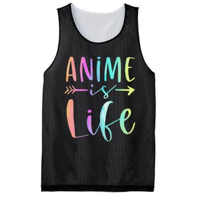 Anime is Life   Manga Anime Lover Gifts Anime Merch  Mesh Reversible Basketball Jersey Tank