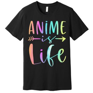 Anime is Life   Manga Anime Lover Gifts Anime Merch  Premium T-Shirt