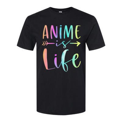 Anime is Life   Manga Anime Lover Gifts Anime Merch  Softstyle CVC T-Shirt