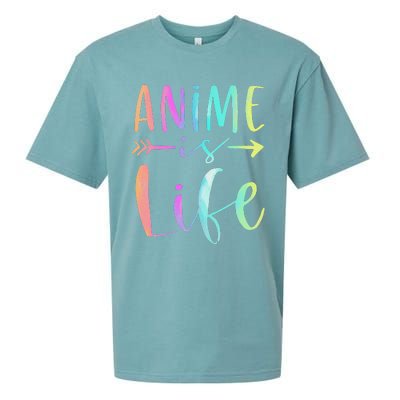 Anime is Life   Manga Anime Lover Gifts Anime Merch  Sueded Cloud Jersey T-Shirt