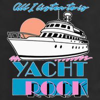 All I Listen To Is Yacht Rock Design Golf Towel