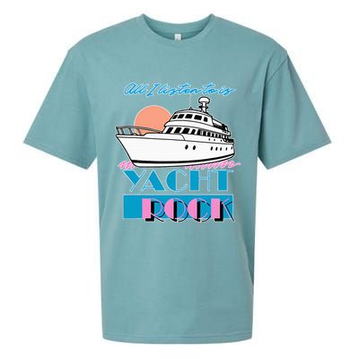 All I Listen To Is Yacht Rock Design Sueded Cloud Jersey T-Shirt
