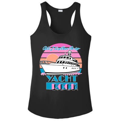 All I Listen To Is Yacht Rock Retro Ladies PosiCharge Competitor Racerback Tank