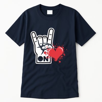 Asl I Love You Hand Sign Language Heart ValentineS Day Tall T-Shirt