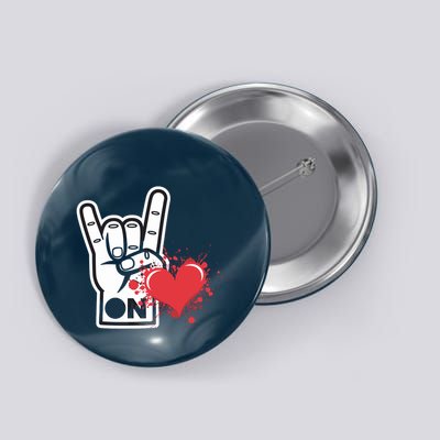 Asl I Love You Hand Sign Language Heart ValentineS Day Button